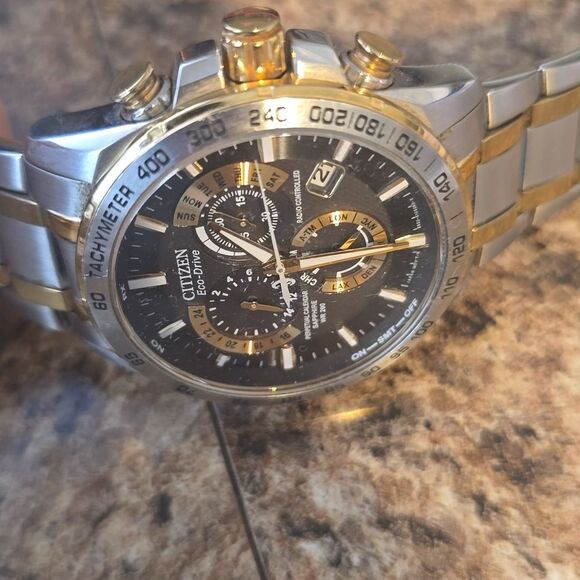 Citizen Eco-Drive Two-Tone Chronograph Watch - Picture 12 of 12